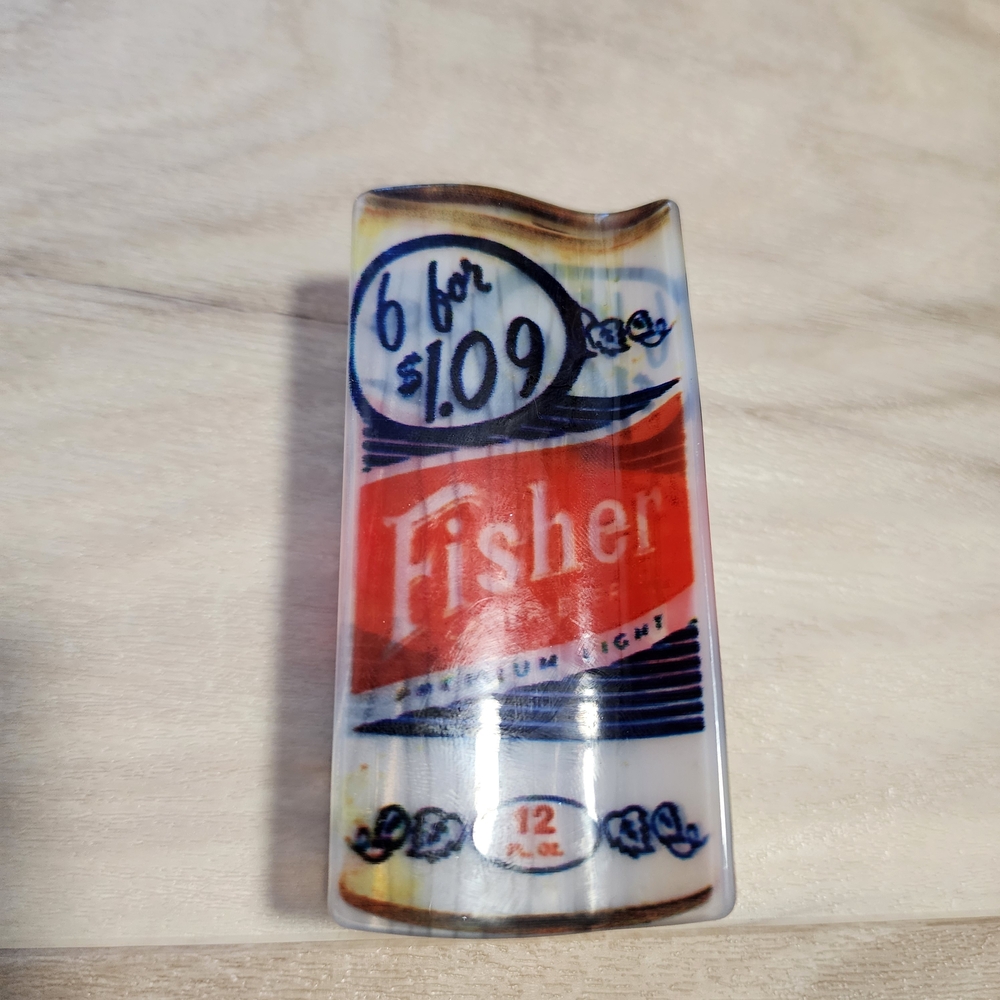 New Fisher Beer Light Hair Clip - Red White And Blue